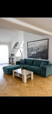 Ein Sitzbereich in der Unterkunft Rooftop Apartment in central Vienna