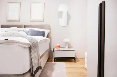 Ein Bett oder Betten in einem Zimmer der Unterkunft Apartment Exclusive - right near Vienna's Old City