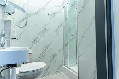 Ein Badezimmer in der Unterkunft Chic Studio Apartment at 12th District in Vienna