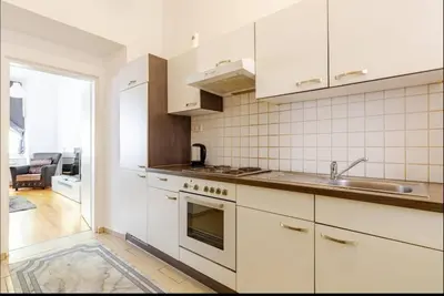 Küche/Küchenzeile in der Unterkunft Stylish Apartment in Vienna