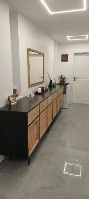 Küche/Küchenzeile in der Unterkunft Hanna's Traumwohnung