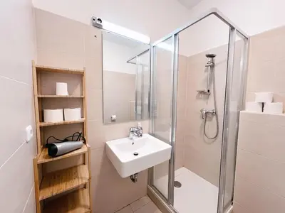 Ein Badezimmer in der Unterkunft Family & Friends Apartment at Stadthalle