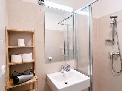 Ein Badezimmer in der Unterkunft Family & Friends Apartment at Stadthalle