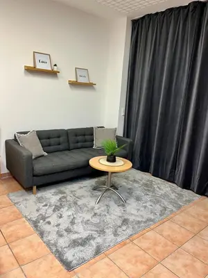Ein Sitzbereich in der Unterkunft Spacious Apartment in Vienna Center