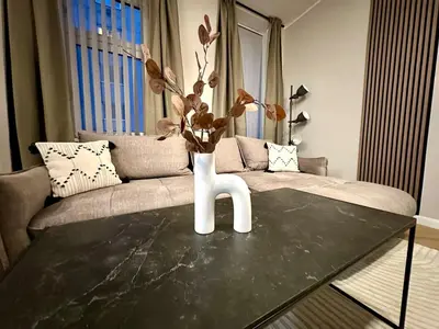 Ein Sitzbereich in der Unterkunft Belvedere Central Station Apartment