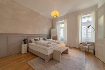 Ein Bett oder Betten in einem Zimmer der Unterkunft josef's home I Urban Living I Premium Apartment 02
