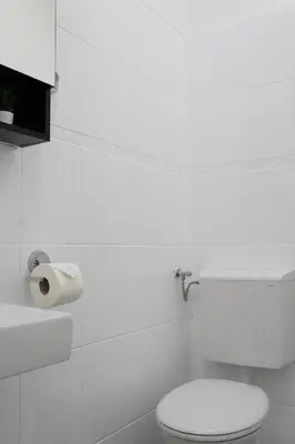 Ein Badezimmer in der Unterkunft Design Wohnung nahe dem Zentrum