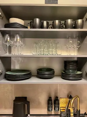 Küche/Küchenzeile in der Unterkunft Jungle Apartment Vienna