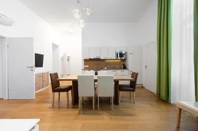 Küche/Küchenzeile in der Unterkunft Tabor Residence