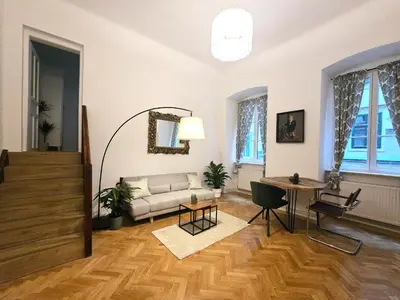 Ein Sitzbereich in der Unterkunft Wien erleben im 1 Bezirk