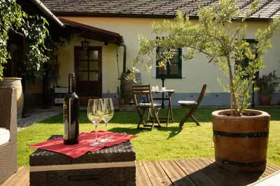Ein Garten an der Unterkunft Frühstückspension Das Einser