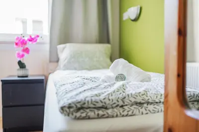 Ein Bett oder Betten in einem Zimmer der Unterkunft Vienna West Rooms