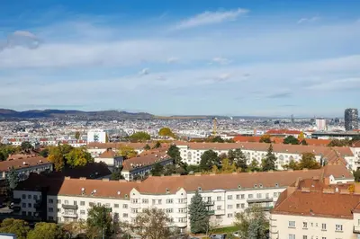 Ein allgemeiner Blick auf Wien oder ein Stadtblick von der Ferienwohnung aus