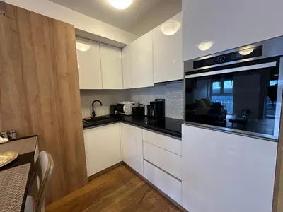 Küche/Küchenzeile in der Unterkunft Beauty Apartment Erlachgasse