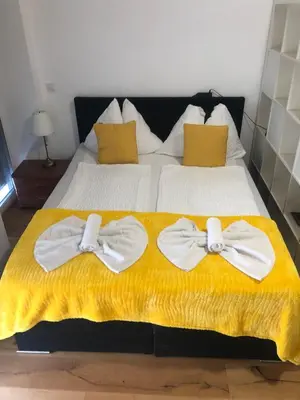 Ein Bett oder Betten in einem Zimmer der Unterkunft Beauty Apartment Erlachgasse