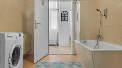 Ein Badezimmer in der Unterkunft Adalbert Apartments