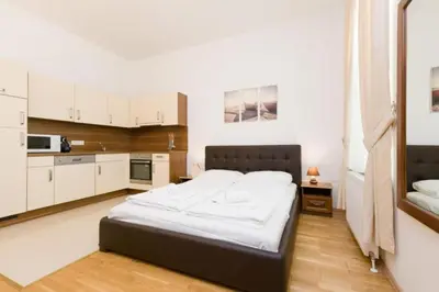 Küche/Küchenzeile in der Unterkunft Waldmüler Apartments