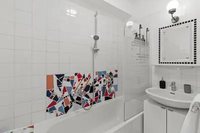 Ein Badezimmer in der Unterkunft Cozy Living Apartment 