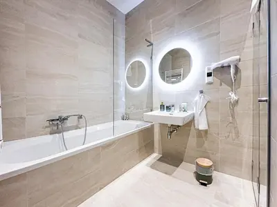 Ein Badezimmer in der Unterkunft Apartment Magnificence in Vienna's City Center