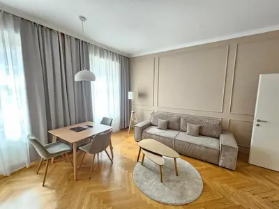 Ein Sitzbereich in der Unterkunft Parkview Boutique Apartments