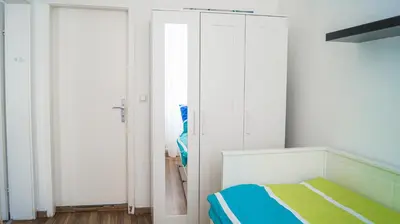 Ein Bett oder Betten in einem Zimmer der Unterkunft Stylish Multi Apt Perfect for Group Stays