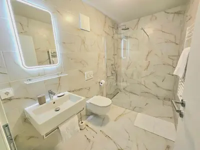 Ein Badezimmer in der Unterkunft Der Franzlhof