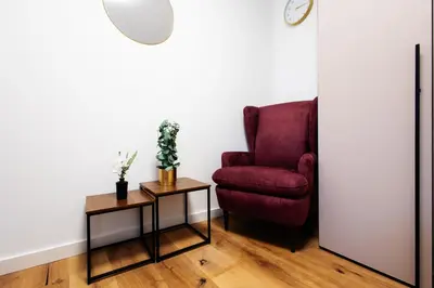Ein Sitzbereich in der Unterkunft Noble Penthouse Residences Vienna