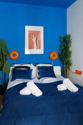 Ein Bett oder Betten in einem Zimmer der Unterkunft Smart Living Apartments - Schönbrunn