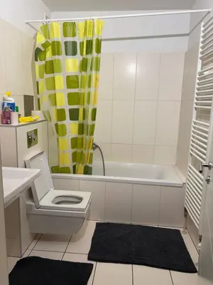 Ein Badezimmer in der Unterkunft Hostel am Brunnenmarkt