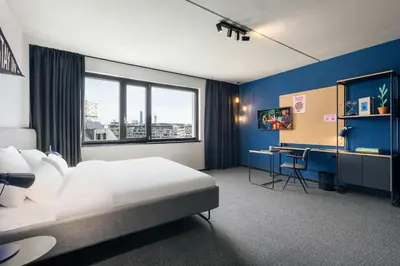 Ein Bett oder Betten in einem Zimmer der Unterkunft The Social Hub Vienna Extended Stay