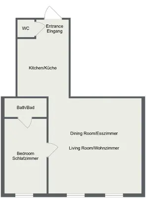 Grundriss der Unterkunft Charmante neu renovierte Wohnung in der Nähe des Stadtzentrums