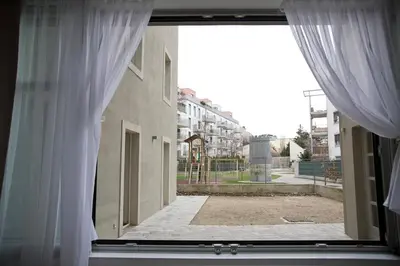 Das Gebäude in dem sich die Ferienwohnung befindet