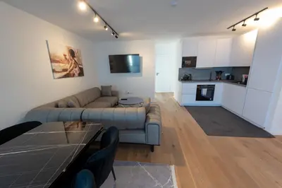 Küche/Küchenzeile in der Unterkunft Retsina Apartments