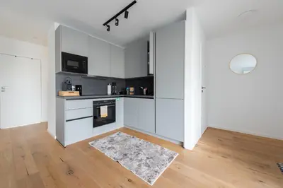 Küche/Küchenzeile in der Unterkunft Retsina Apartments