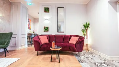 Ein Sitzbereich in der Unterkunft Short Residence Hostel Vienna