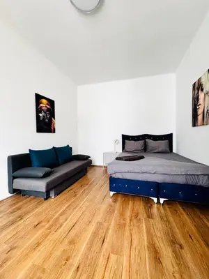 Grundriss der Unterkunft Chic Studio Retreat Near Augarten Park