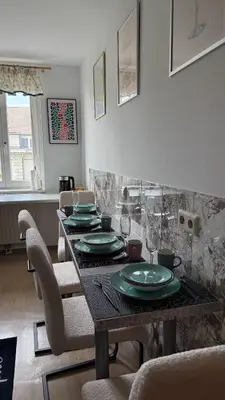 Ein Sitzbereich in der Unterkunft Iskra