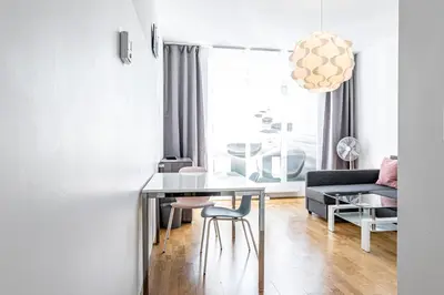 Ein Sitzbereich in der Unterkunft Ley City Apartments 1200