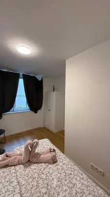 Ein Bett oder Betten in einem Zimmer der Unterkunft Vienna Laurenz apartment