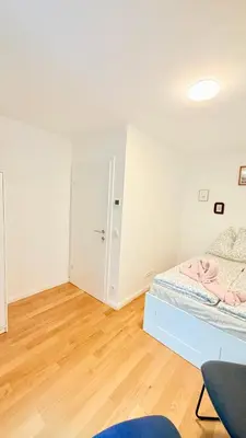 Ein Bett oder Betten in einem Zimmer der Unterkunft Vienna Laurenz apartment