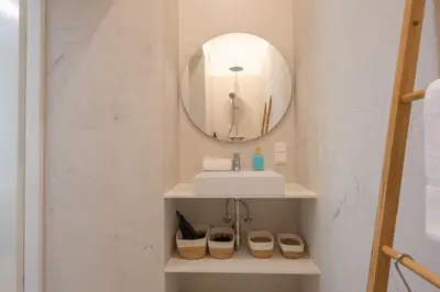 Ein Badezimmer in der Unterkunft josef's home I Comfort Studio 03