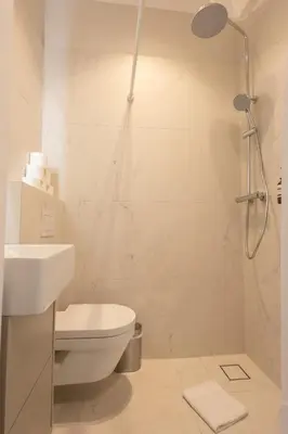 Ein Badezimmer in der Unterkunft josef's home I Comfort Studio 04