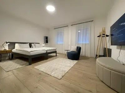 Ein Bett oder Betten in einem Zimmer der Unterkunft HausKaiser