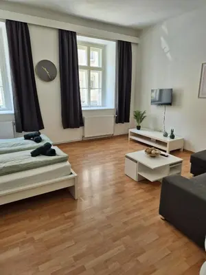 Ein Bett oder Betten in einem Zimmer der Unterkunft Cozy Stay - Schönbrunn