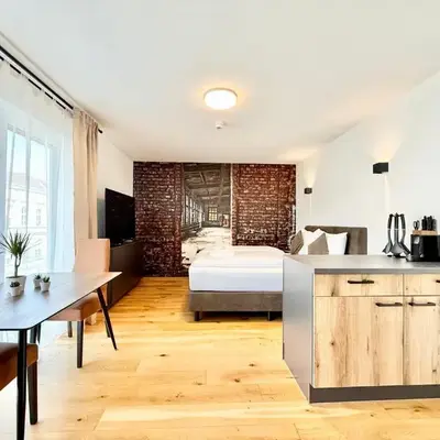 Möbliertes Apartment mit Balkon