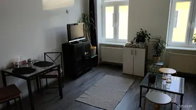 Küche/Küchenzeile in der Unterkunft Vienna as it's best Apartment Kokoschka