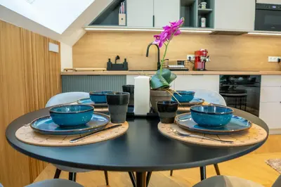 Küche/Küchenzeile in der Unterkunft Luxury Penthouse with Terrace