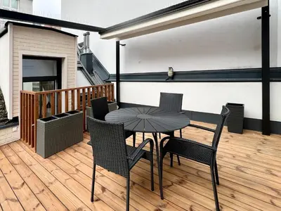 Ein Sitzbereich in der Unterkunft Luxury Penthouse with Terrace