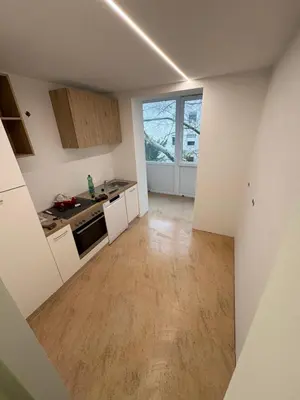Küche/Küchenzeile in der Unterkunft Stadtwohnung mit großer Terasse