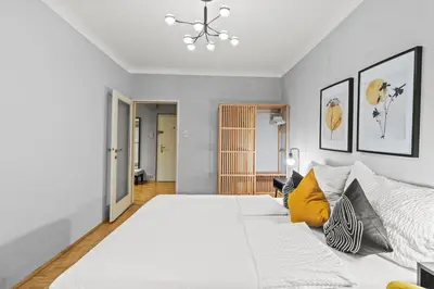 Grundriss der Unterkunft Prater Apartment I 80 m2 I Loggia